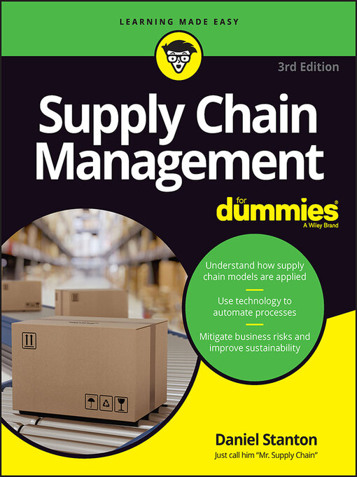 Title details for Supply Chain Management For Dummies by Daniel Stanton - Wait list